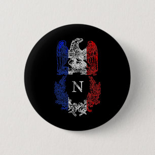 Napoleon Bonaparte Eagle French Flag Napoleonic Wa 6 Cm Round Badge