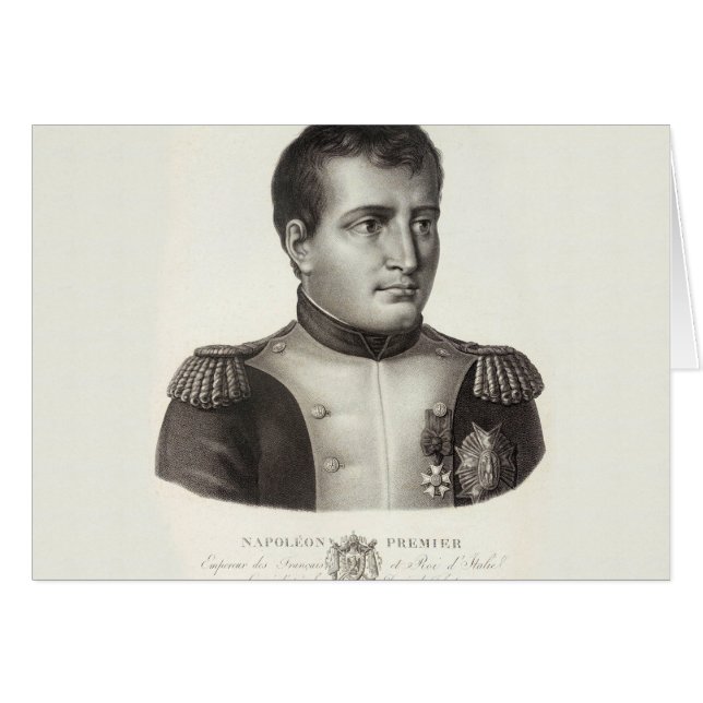 Napoleon Bonaparte Elegant Antique Engraving (Front Horizontal)