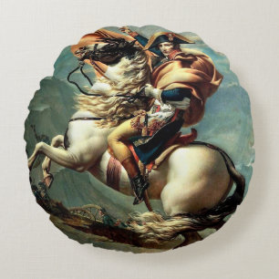 Napoleon Bonaparte Emperor France Round Cushion