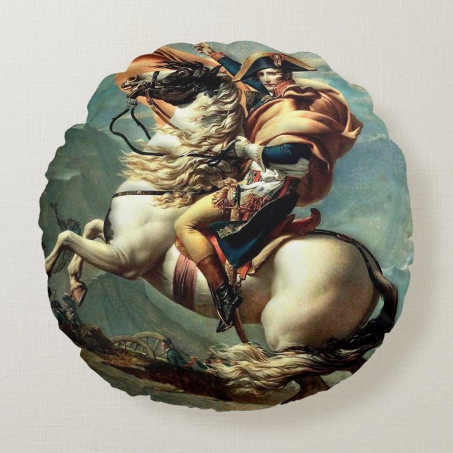 Napoleon Bonaparte Emperor France Round Cushion (Front)