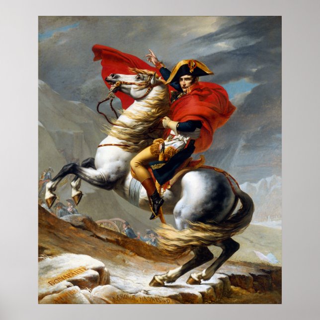 Napoleon Bonaparte Painting by Jacques-Louis David Poster (Front)