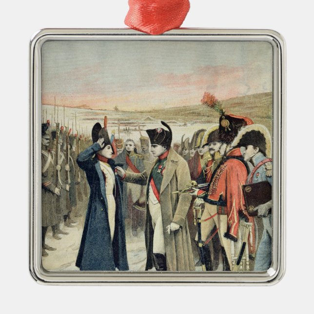 Napoleon Bonaparte  presenting the female Metal Tree Decoration (Front)