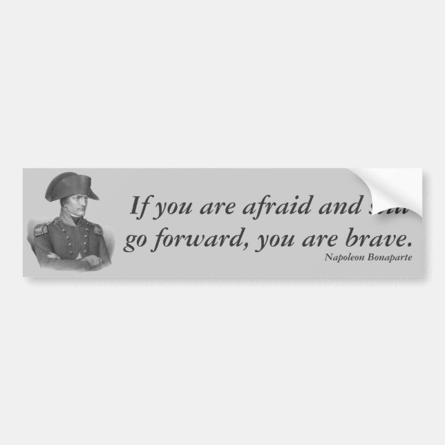 Napoleon Bonaparte Quote Bumper Sticker (Front)