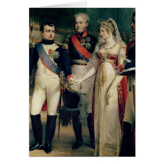 Napoleon Bonaparte Receiving Queen Louisa Card