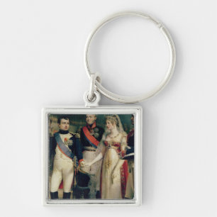 Napoleon Bonaparte Receiving Queen Louisa Key Ring