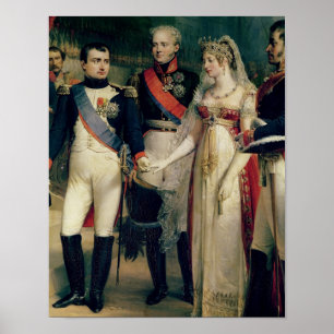 Napoleon Bonaparte  Receiving Queen Louisa Poster