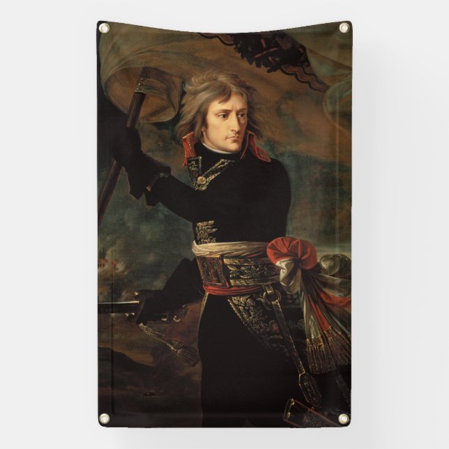 Napoleon Bonaparte's Rally at the Battle of Arcole Banner (Vertical)