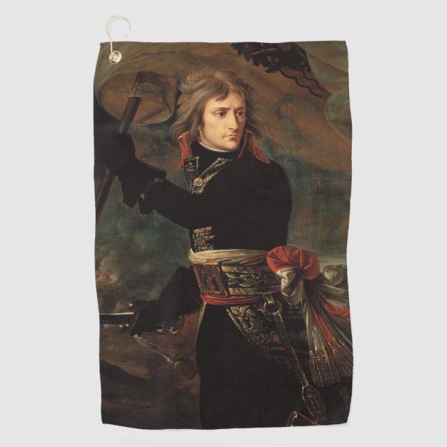 Napoleon Bonaparte's Rally at the Battle of Arcole Golf Towel (Front)