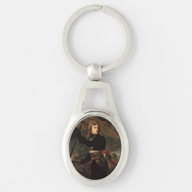 Napoleon Bonaparte's Rally at the Battle of Arcole Key Ring (Front)