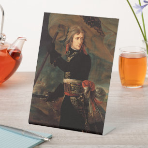 Napoleon Bonaparte's Rally at the Battle of Arcole Pedestal Sign