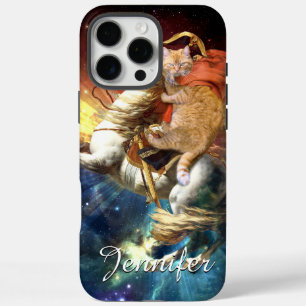 Napoleon Cat in Space iPhone 16 Pro Max Case