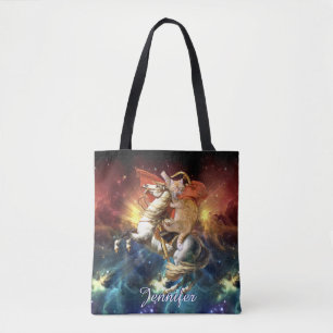 Napoleon Cat in Space Tote Bag