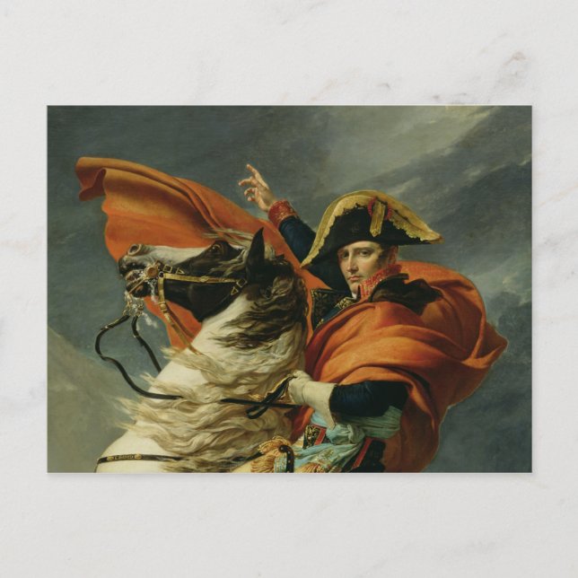 Napoleon  Crossing the Alps 2 Postcard (Front)