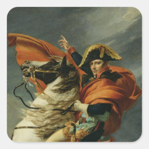 Napoleon  Crossing the Alps 2 Square Sticker