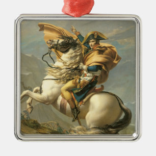 Napoleon  Crossing the Alps at the St Bernard Metal Ornament