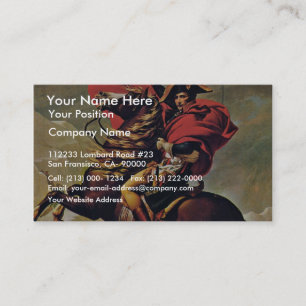 Napoleon Crossing The Alps, By David Jacques-Loui Business Card
