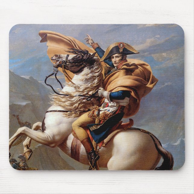 Napoleon Crossing the Alps by David Mouse Pad (Front)