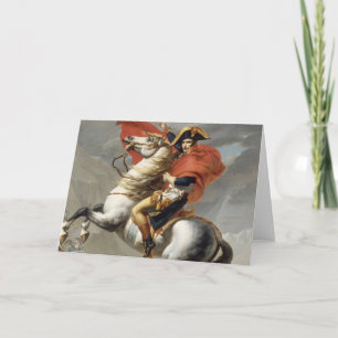 Napoleon Crossing the Alps - Jacques-Louis David Card