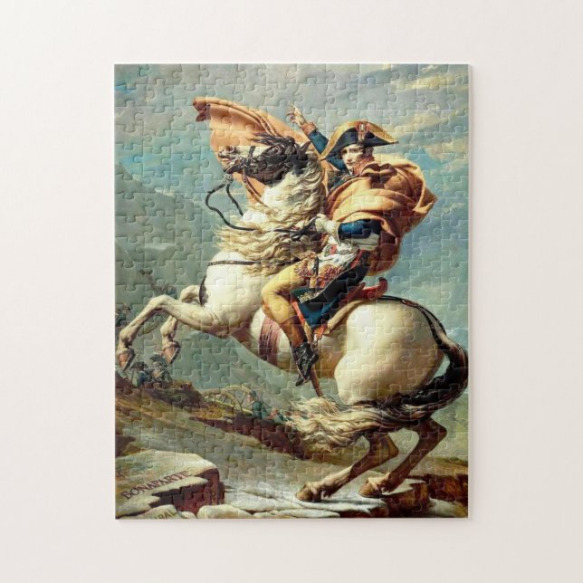 "Napoleon Crossing the Alps" Jacques-Louis David, Jigsaw Puzzle (Vertical)