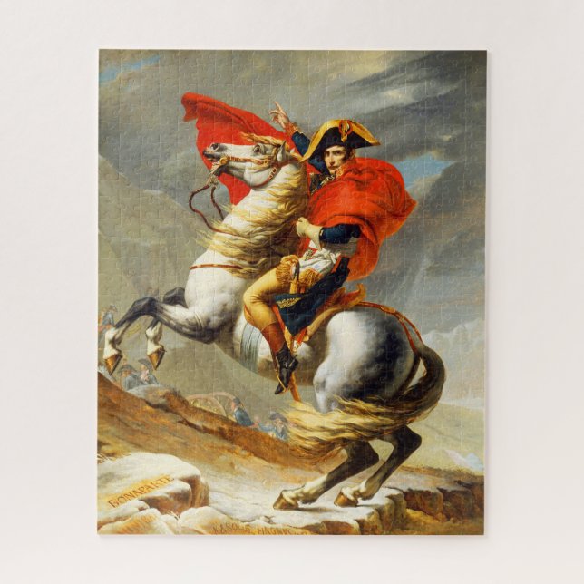 Napoleon Crossing the Alps │Jacques Louis David Jigsaw Puzzle (Vertical)
