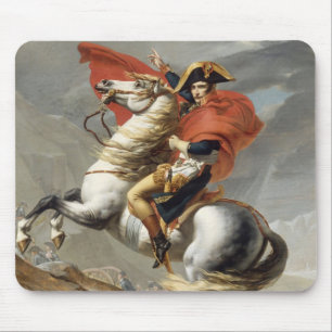Napoleon Crossing the Alps - Jacques-Louis David Mouse Pad