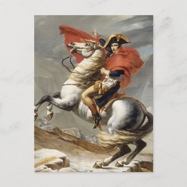 Napoleon Crossing the Alps - Jacques-Louis David Postcard (Front)