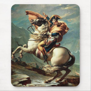 Napoleon Crossing the Alps Mouse Pad