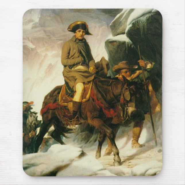 Napoleon Crossing The Alps Mouse Pad (Front)