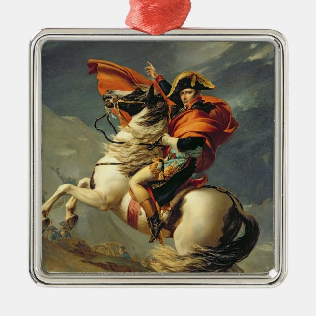 Napoleon Crossing the Alps on 20th May 1800 Metal Ornament (Front)