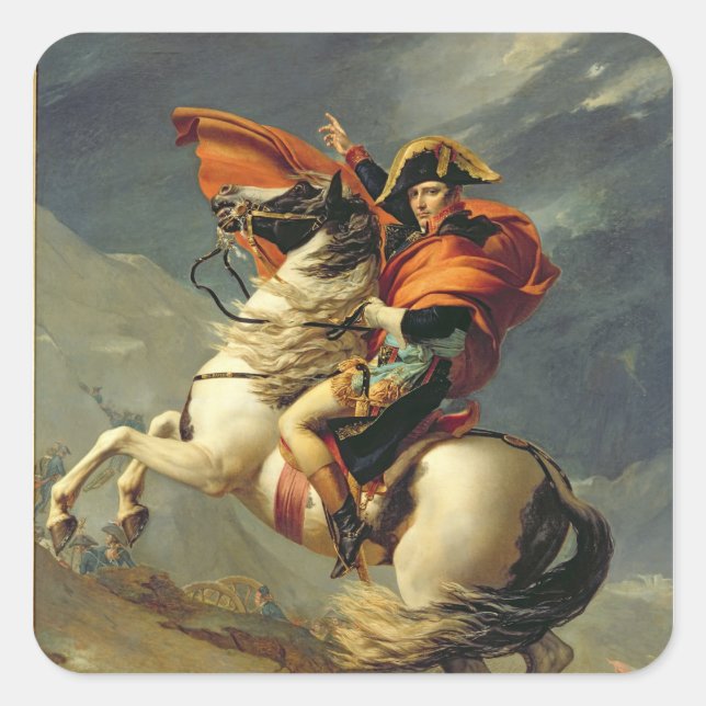 Napoleon Crossing the Alps on 20th May 1800 Square Sticker (Front)