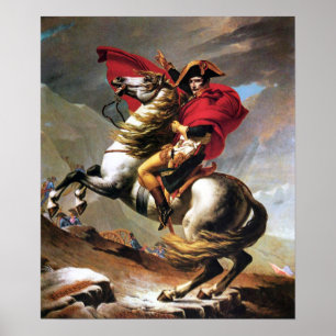 Napoleon Crossing the Alps Poster