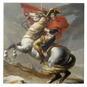 Napoleon Crossing the Grand Saint-Bernard Pass Ceramic Tile