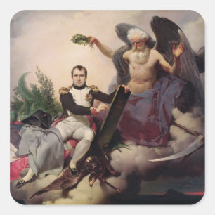 Napoleon Crowned by Time, before 1833 Square Sticker