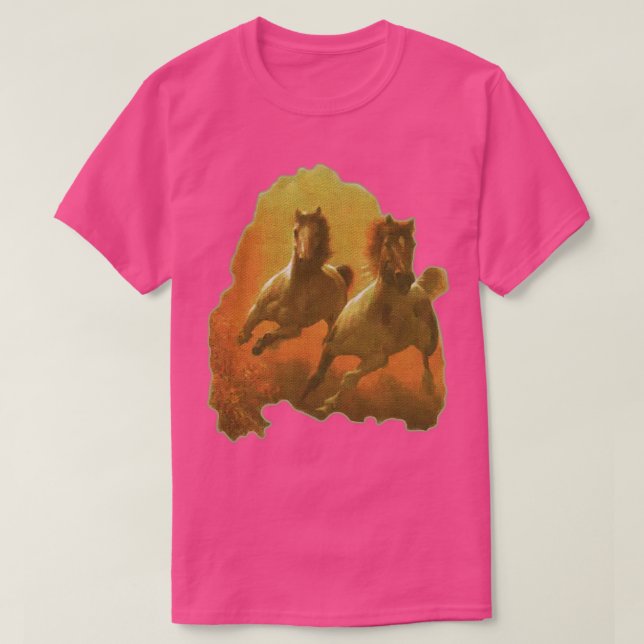 Napoleon Dynamite Galloping Horses T-Shirt (Design Front)