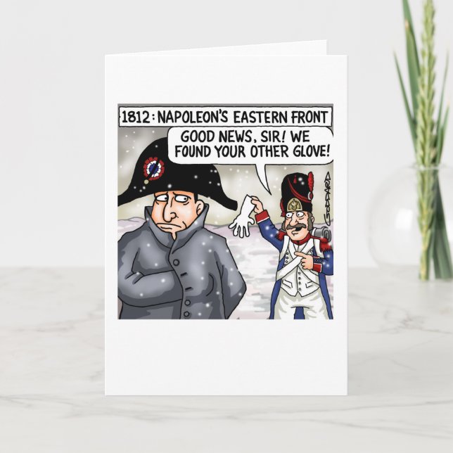 Napoleon gets his lost glove back! card (Front)