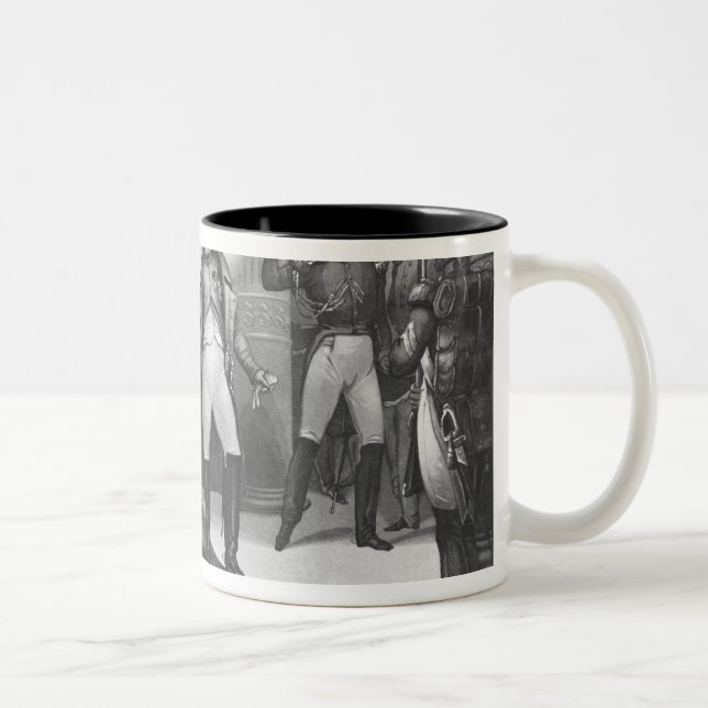Napoleon I  arriving at the Tuileries Two-Tone Coffee Mug (Right)