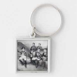 Napoleon I Dictating Memoirs to Emmanuel Las Key Ring