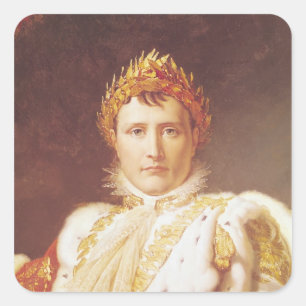 Napoleon I in Coronation Robes, c.1804 Square Sticker