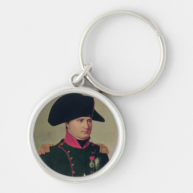 Napoleon I  in Front of the Chateau de Malmaison Key Ring (Front)