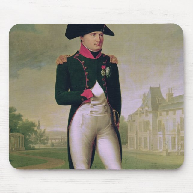 Napoleon I  in Front of the Chateau de Malmaison Mouse Pad (Front)