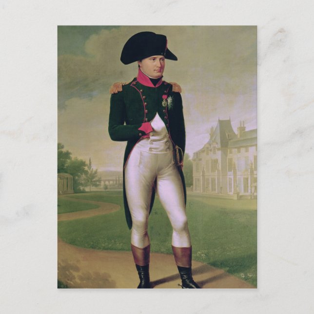 Napoleon I  in Front of the Chateau de Malmaison Postcard (Front)