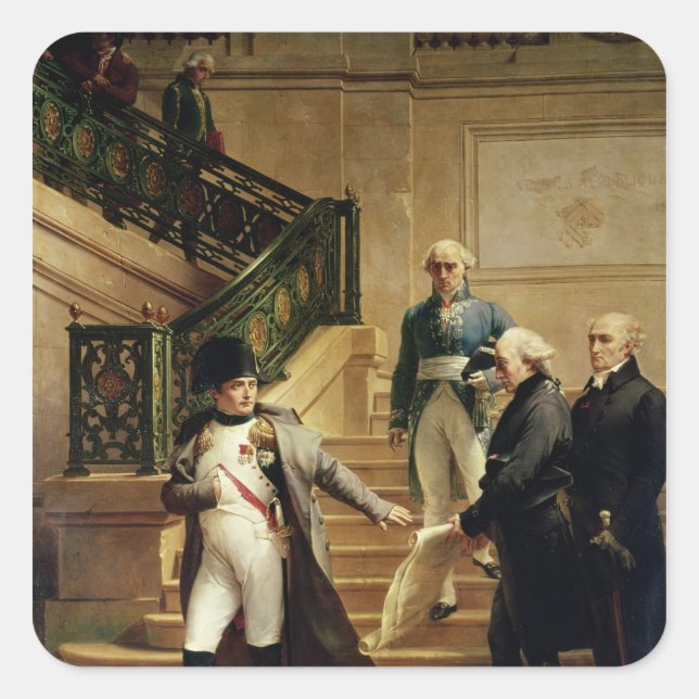 Napoleon I in the Palais Royal Square Sticker (Front)