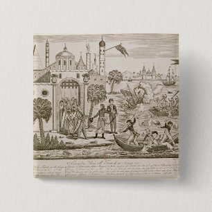 Napoleon I Landing in Alexandria, 2nd July 1798 15 Cm Square Badge