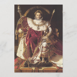 Napoleon I  on his Imperial Throne Invitation