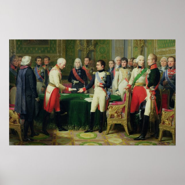 Napoleon I  Receiving Baron Vincent Poster (Front)