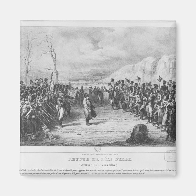 Napoleon I  returning from Elba Magnet (Front)