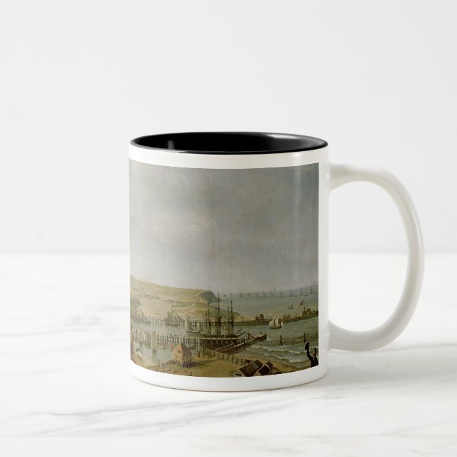 Napoleon I  Visiting the Camp at Boulogne Two-Tone Coffee Mug (Right)