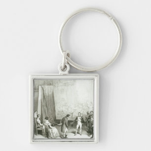 Napoleon I Visiting the Studio of David Key Ring