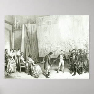 Napoleon I  Visiting the Studio of David Poster