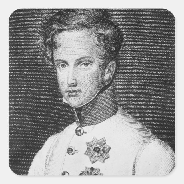 Napoleon II, Francois Charles Joseph Square Sticker (Front)